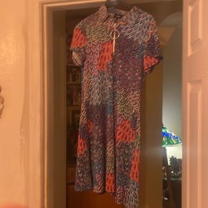 Multicolored dress lightweight with awesome colorful pattern